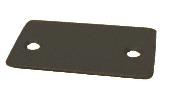 CRL Black End Cap With Screws for NH2 Series Wide U-Channel