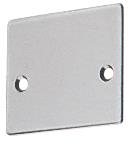 CRL Brushed Stainless End Cap With Screws for NH2 Series Wide U-Channel