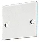 CRL Satin Anodized End Cap With Screws for NH2 Series Wide U-Channel
