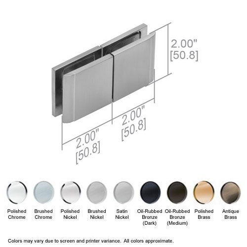 Nuvo Glass-to-Glass Transom Clamp - Oil Rubbed Bronze (Medium)