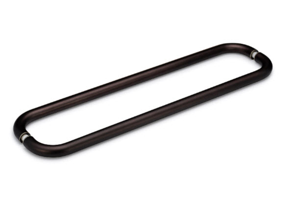 Opus II 24" Cuttable Back-to-Back Towel Bar without Rosettes - Oil Rubbed Bronze (Medium)