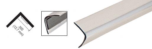 CRL Chrome 1/2" Plastic Reflective Outside Angle - 96 in Long