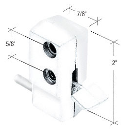 White "Step-On" Patio Door Lock - Bulk
