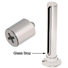 CRL Brushed Stainless Glass Stops for 3/8" Glass