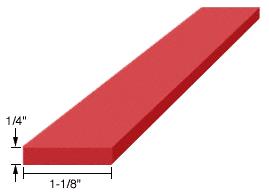 CRL 1/4" x 1-1/8" x 4" Silicone Rubber Setting Blocks - 100 Pack