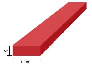 CRL 1/2" x 1-1/8" x 4" Silicone Rubber Setting Blocks - 100 Pack
