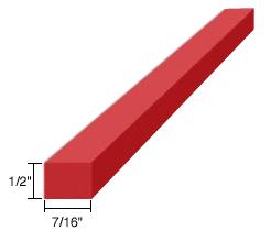 CRL 1/2" x 7/16" x 4" Silicone Rubber Setting Blocks - 100 Pack