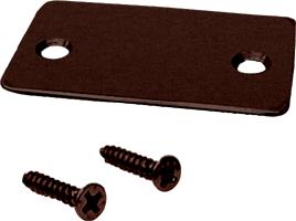 CRL Duranodic Bronze Shallow "U" Channel End Cap with Screws