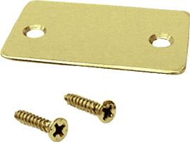CRL Polished Brass Shallow "U" Channel End Cap with Screws