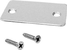 CRL Polished Stainless Shallow "U" Channel End Cap with Screws