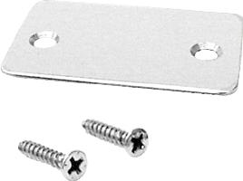 CRL Satin Anodized Shallow "U" Channel End Cap with Screws