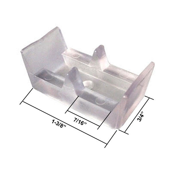 Gordon Glass&#174; Framed Sliding Shower Door Clear Bumpers - (Set of 2)