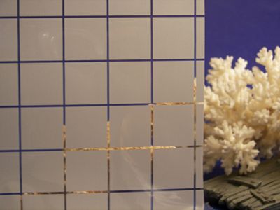 Small White Squares Opaque Window Film 48" Wide x 1yd. Sold by the yard as one continuous roll.