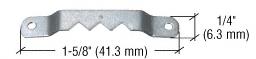 CRL Steel Sawtooth Hanger with Three Notches and Nails - Package