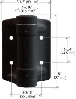 CRL Black Heavy Duty Self Closing Adjustable