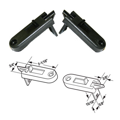 Black Window Latch for Keller Tilt Windows - Set