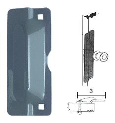 CRL 7" Gray Latch Shield for Flush Mounted Doors
