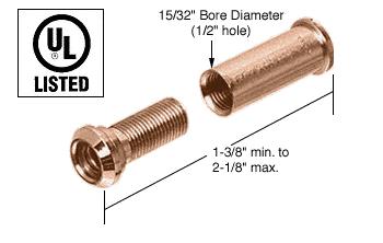 CRL U.L. Listed Brass Standard Door Viewer