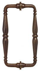 CRL Oil Rubbed Bronze 6" Victorian Style Back-to-Back Pull Handle