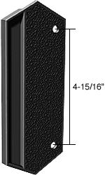 CRL Black Plastic Outside Pull; 4-15/16" Screw Holes