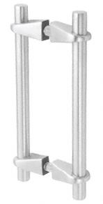CRL 22" Brushed Stainles Variant Series Adjustable Pull Handle with VP1 Mounting Posts