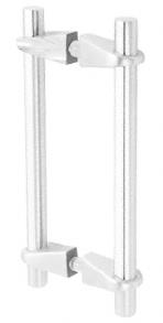 CRL 22" Polished Stainless Variant Series Adjustable Pull Handle with VP1 Mounting Posts
