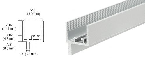CRL 5/8" Clear Anodized Insulating Glass Window Adapter - 3/8" Leg - 12 ft long
