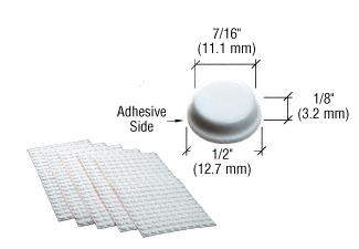 CRL White Protective Bumpads in Cartons of 1000