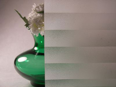 White Obscured Fading Blind Opaque Window Film 48" Wide x 1yd. Sold by the yard as one continuous roll.