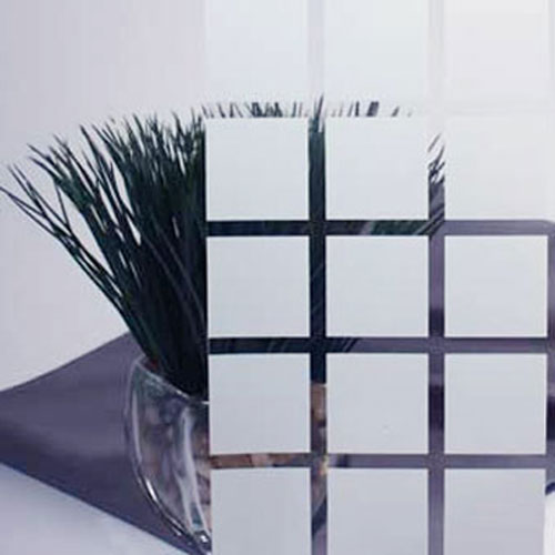 Gordon Glass&#174; Large White Squares Translucent Decorative Window Film 48" Wide x 1yd. Sold by the yard as one continuous roll.