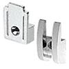 CRL Polished Chrome Look Metal Mirror Clips