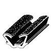 CRL Flexible Flocked Rubber Glass Run Channels