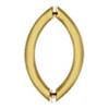 CRL 6" Back-to-Back Crescent Style Pull Handles
