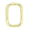 CRL 6" Back-to-Back Solid Pull Handle without Metal Washers