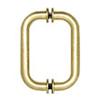 CRL 6" Back-to-Back Solid Pull Handle with Metal Washers