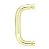 CRL 6" Single-Sided Solid Pull Handle without Metal Washers
