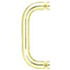 CRL 8" Single-Sided Solid Pull Handle without Metal Washers