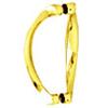 CRL 6" Sculptured Back-to-Back Solid Pull Handles