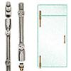 Pivot Door System for Use With Single or Double Free-Swinging Doors and Glass Transom