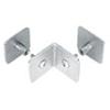 CRL Bullet Resistant Protective Barrier System 90° Bottom Mount Outside Clamp