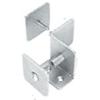 CRL Bullet Resistant Protective Barrier System 90° Bottom Mount Inside Clamp