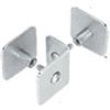 CRL Bullet Resistant Protective Barrier System Top or Mid-Mount Buttress or Baffle Clamp