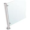 CRL PP65 18" Contemporary Series Partition Posts