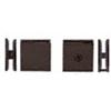 CRL Square Style Hole-in-Glass Fixed Panel U-Clamps