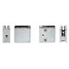 Z-Series Square Type Radius Base Stainless Steel Clamps for 1/4" and 5/16" Glass