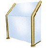 Glass on Slant, Front, and One or Both Sides Sneeze Guards