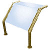 Glass on Top and Slant Only Sneeze Guards