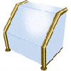 Glass on Top, Slant, Front, and One or Both Sides Sneeze Guards