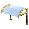 Glass on Top, Slant, and Shelf Only Sneeze Guards