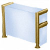 Glass on Top, Shelf, Front, and One or Both Ends Sneeze Guards